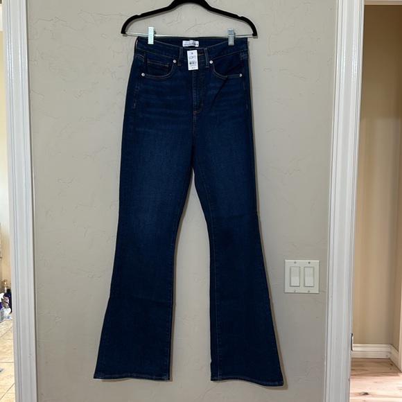 Loft Curvy Slim Jeans Size 2 NWT Flare Leg High Rise - Picture 3 of 4